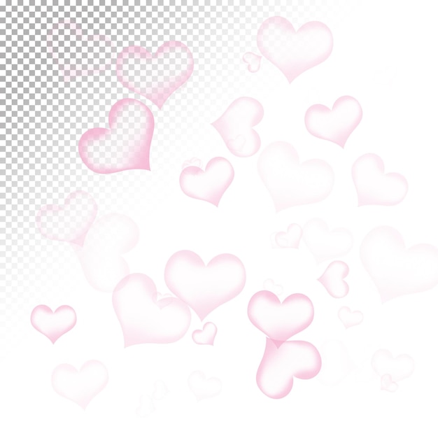 Light pink heart pattern