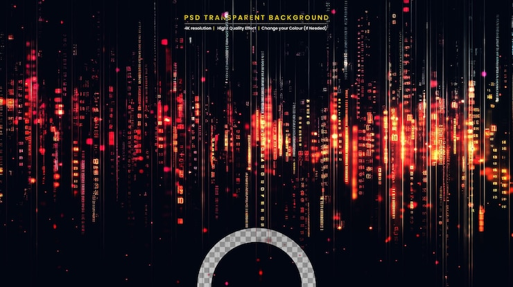 PSD light and reflection neon elegant futuristic background