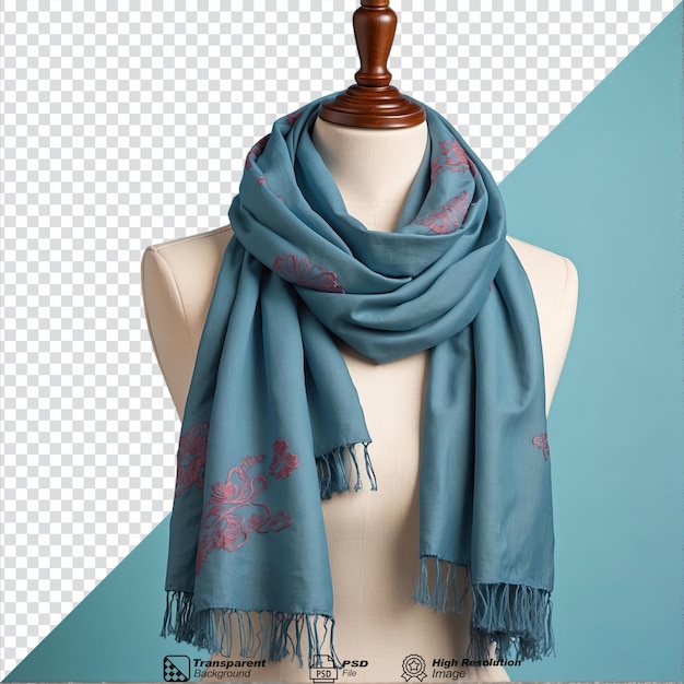 PSD light scarf isolated on transparent background