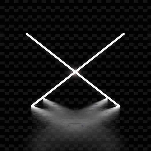 A light in the shape of a x