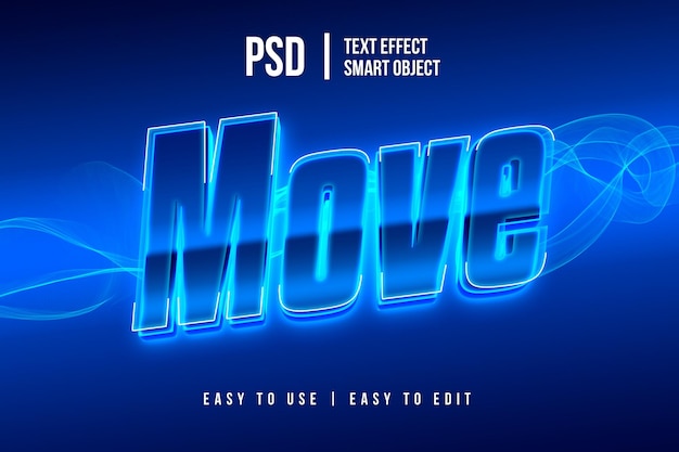 Light speed 3d editable text effect mockup