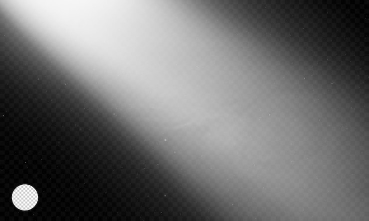 PSD light streak light effect, spotlight on transparent background
