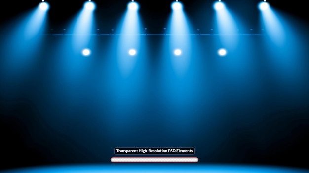 Light of theater spotlights