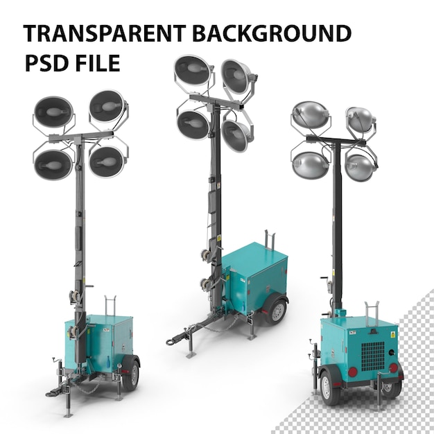 PSD light tower mobile png