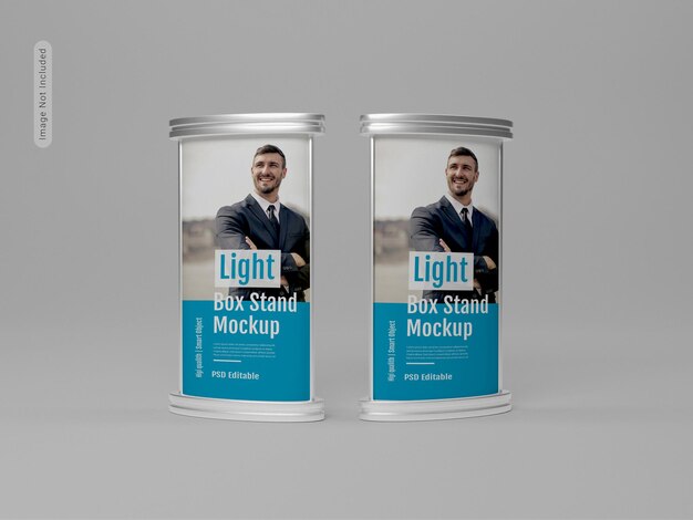 Mockup di pubblicità lightbox