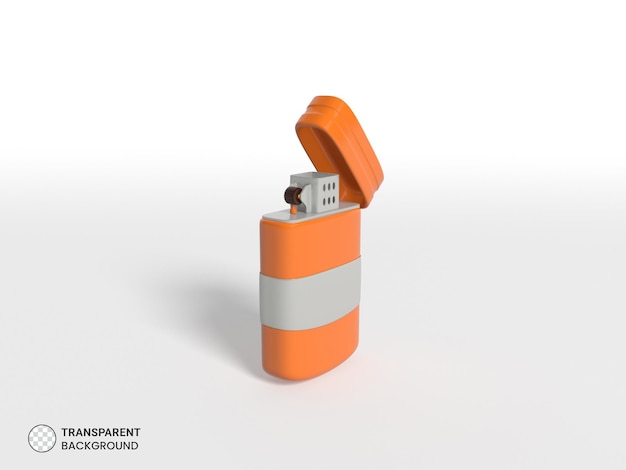 Lighter icon Isolated 3d render Illustration