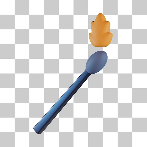 Lighter stick 3d icon