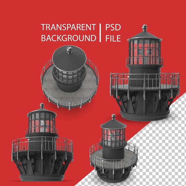 PSD lighthouse top png