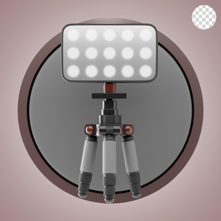 PSD lighting led 3d icon and illustration