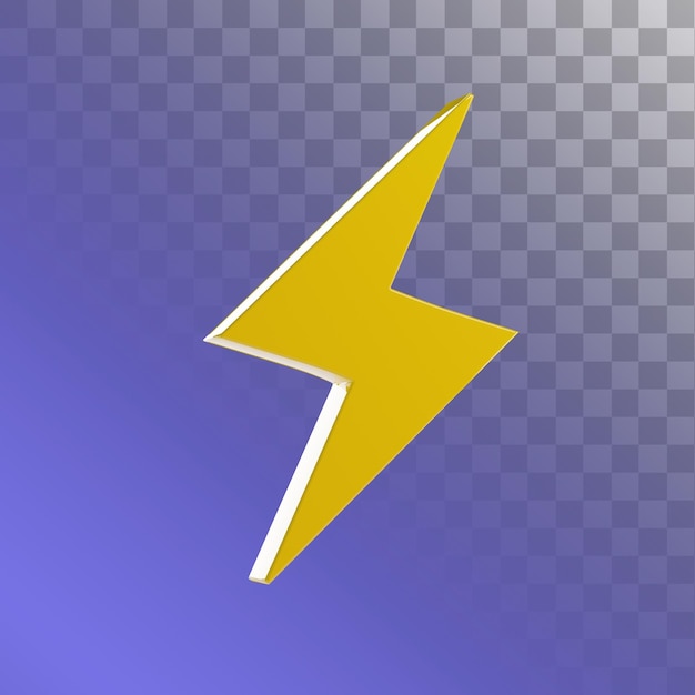 Lightning 3d illustration