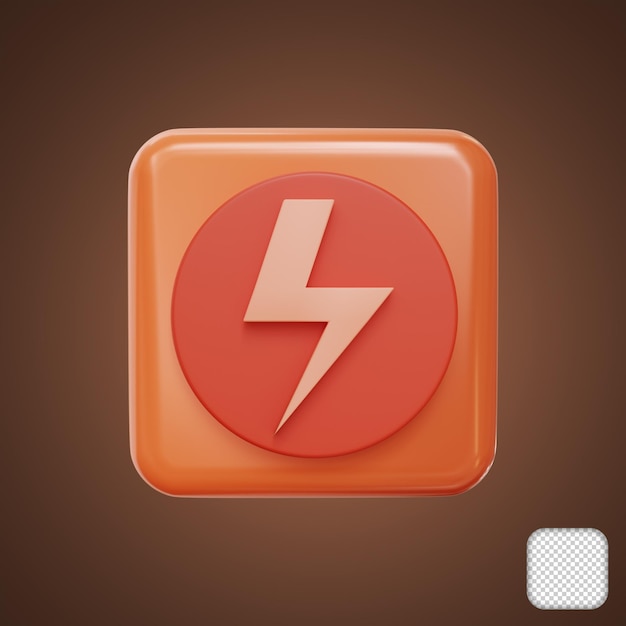 PSD lightning bolt energy power icons for ux ui mobile apps