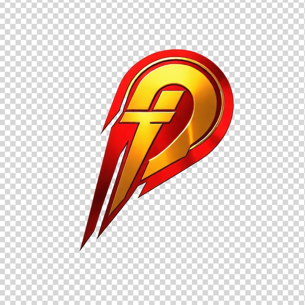 Lightning bolt icon isolated on transparent background illustration