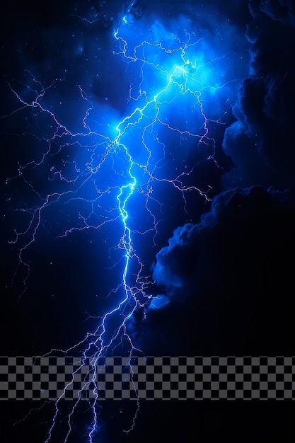 PSD a lightning bolt is shown on transparent background
