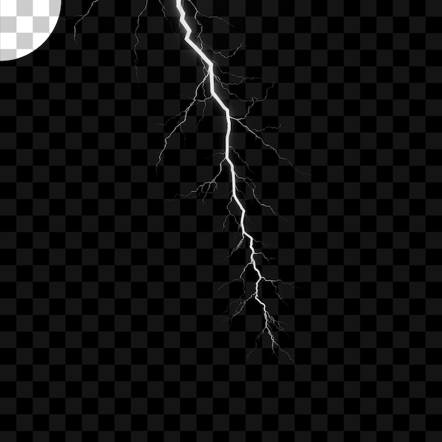 PSD lightning bolt transparent background