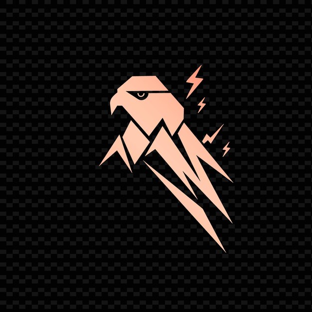 PSD a lightning bolt with an eagle on it