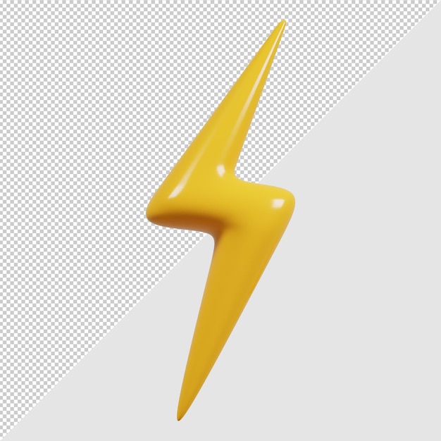 Lightning flash flash sale element premium psd 3d render