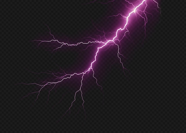 Lightning isolated transparency background