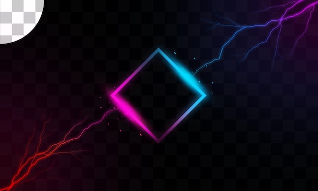 Lightning transparent background design