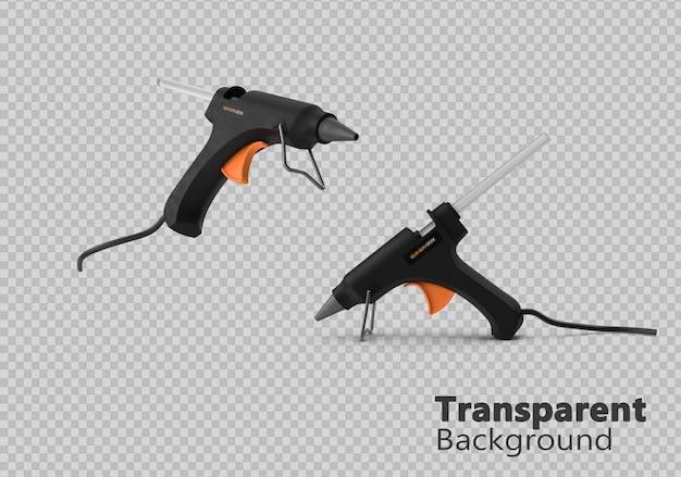 PSD lijmpistool op doorzichtige achtergrond