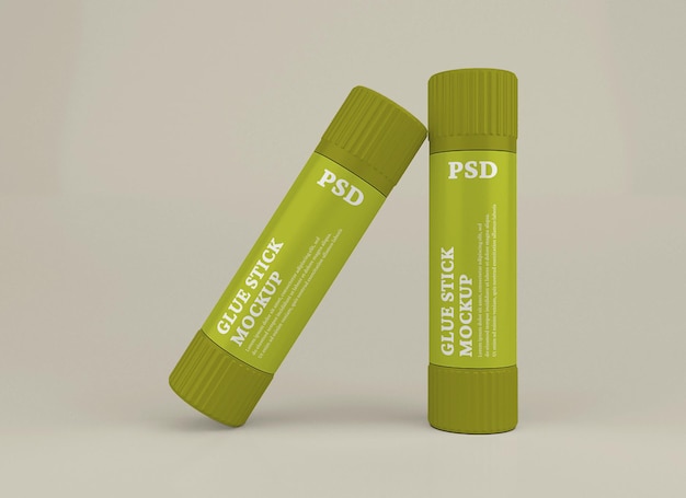 PSD lijmstift mockup ontwerp geïsoleerd