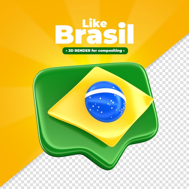 PSD come 3d dal brasile per il compositing