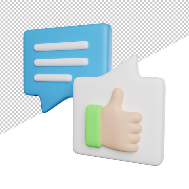 Like comment reaction a sticker that says'thumbs up'on it