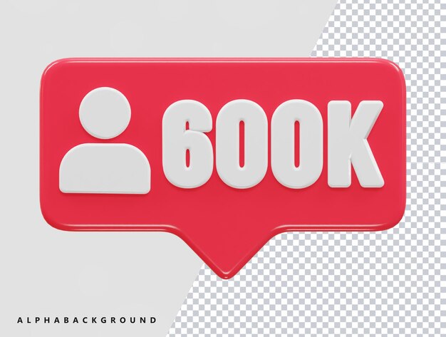 Like react icon 3d rendering vector illustration 