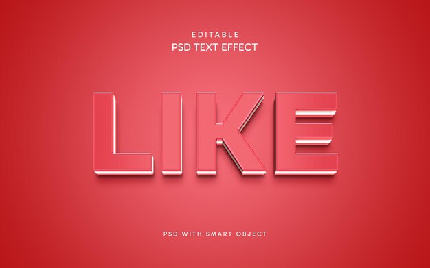 PSD like text effect