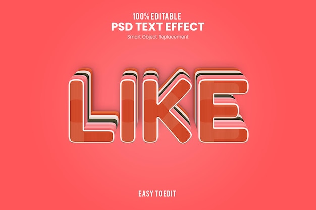 PSD liketext 효과