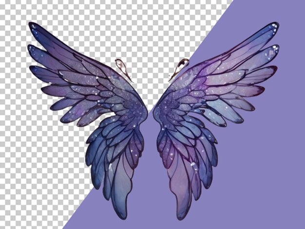 Lilac blue angle wings