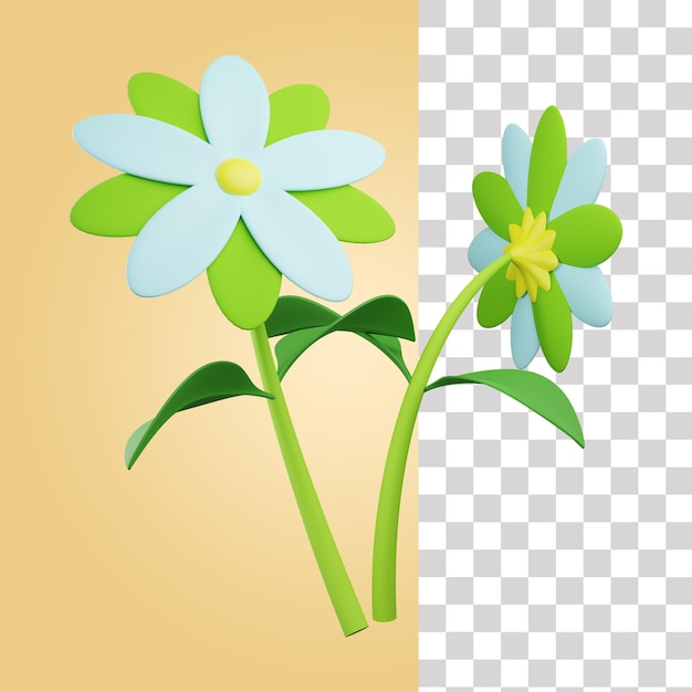 Lilly bloem 3d pictogram