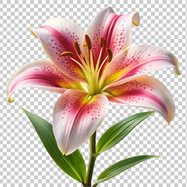 PSD lily on transparent background