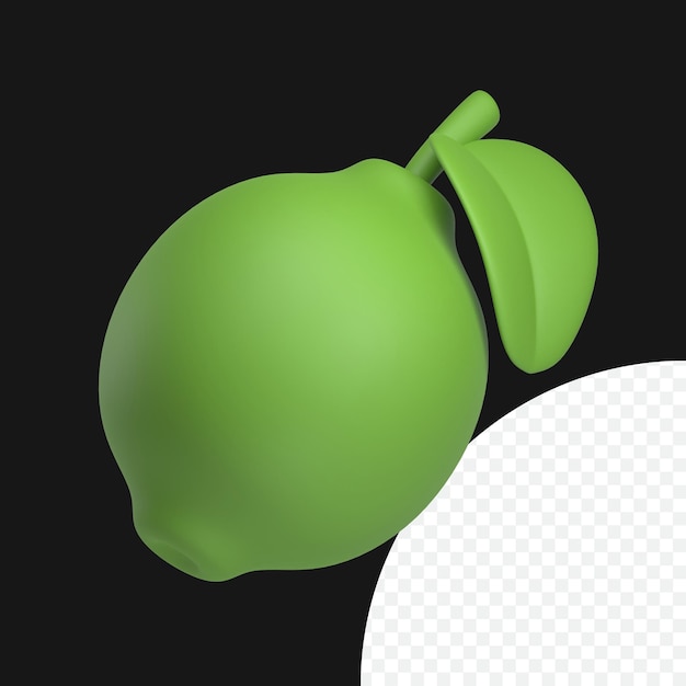 Lime 3d icon