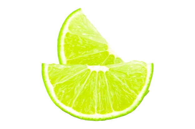 PSD lime fruit with slice isolated