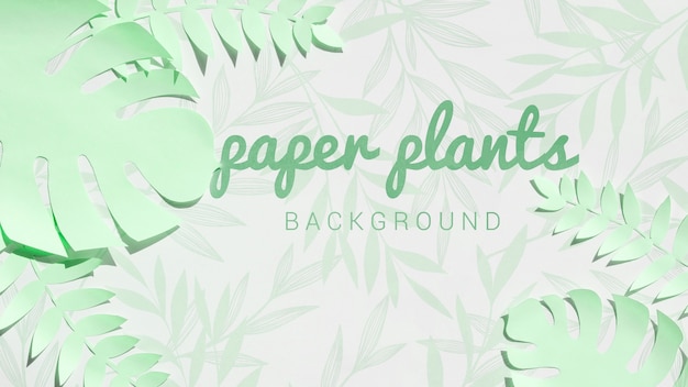 PSD lime green monstera leaves background