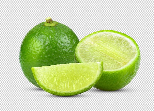 Lime isolated on white