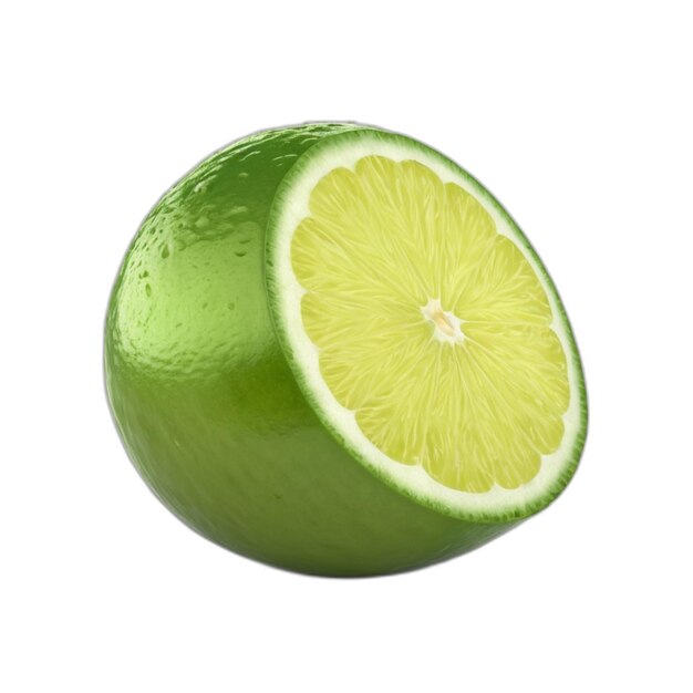 Lime psd on a white background