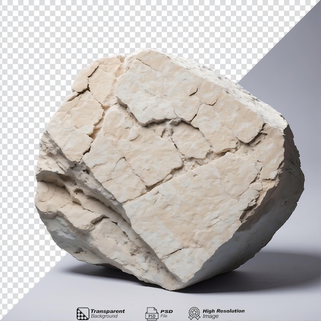 PSD limestone rock isolated on transparent background