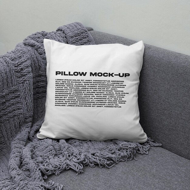 Limited edition cushion design mockup editable psd