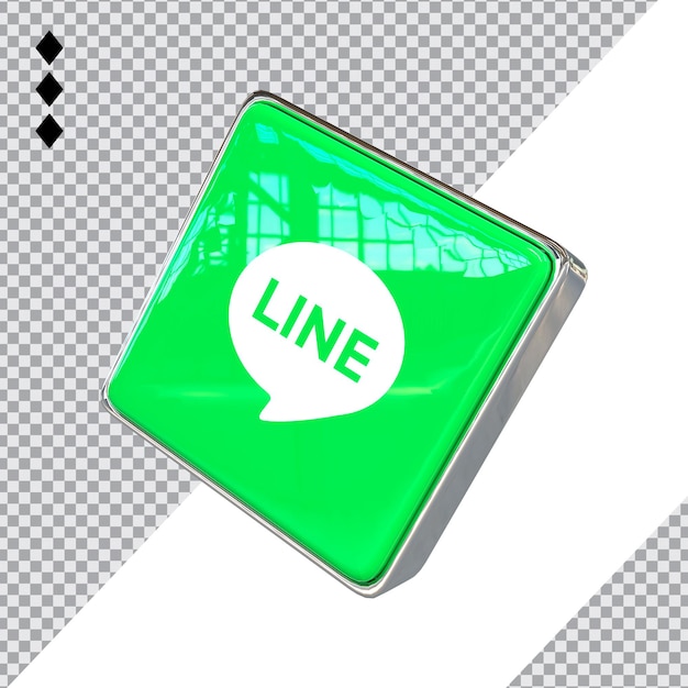 Line 3d icon new stlye