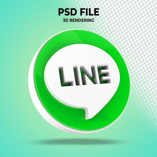 Logo line 3d socialmedia