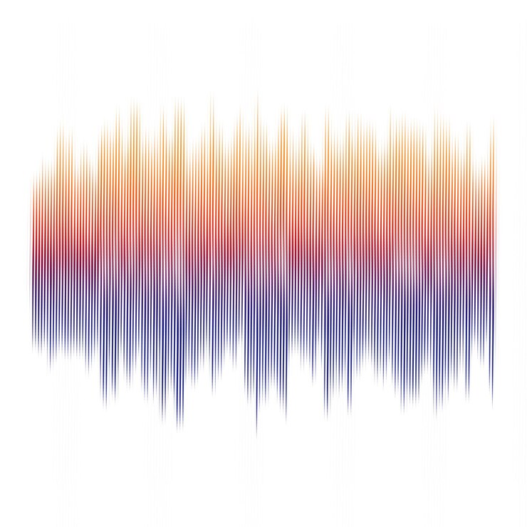 PSD line sound wave abstract