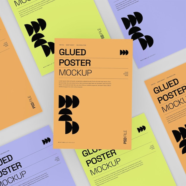 Lined Poster Mockup