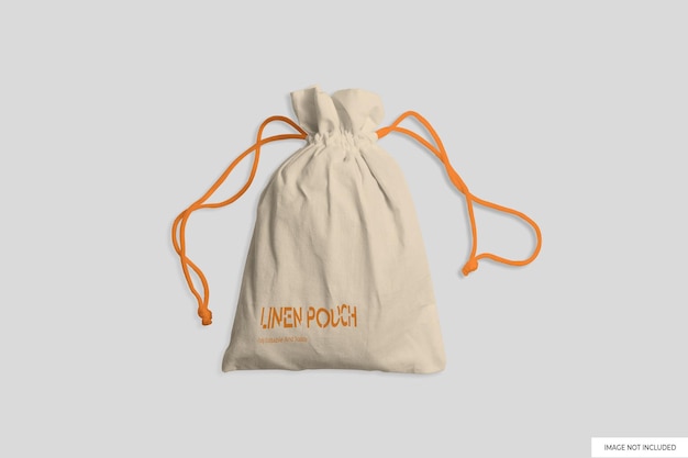 PSD linen pouch mockup