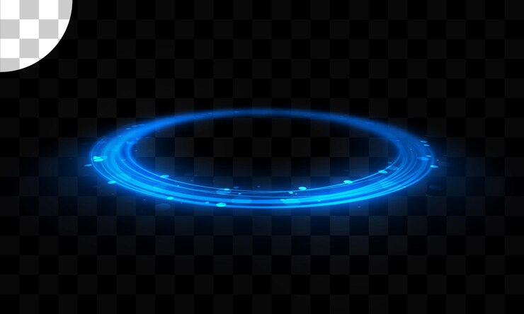 PSD lines circle light effect