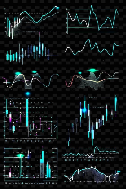 캔들스틱 차트의 라인 (lines Of Candlestick Charts Icons With Animated Glow In Onl Set Png Iconic Y2k Shape Art Decorativei) 이란에서 제작되었다.