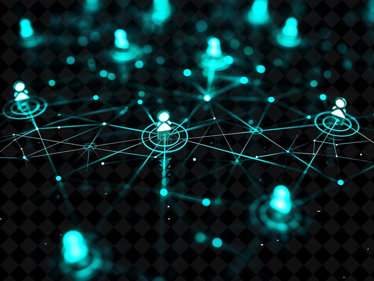PSD lines of trading community icons met geanimeerde gloed in radia creative set neon color y2k collection