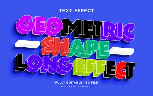 Lines and squares text effect