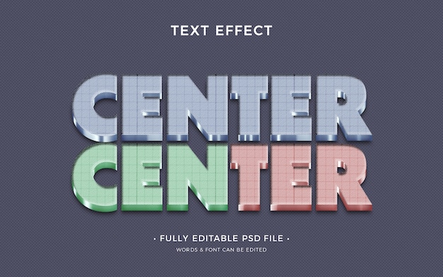 PSD lines and squares text effect