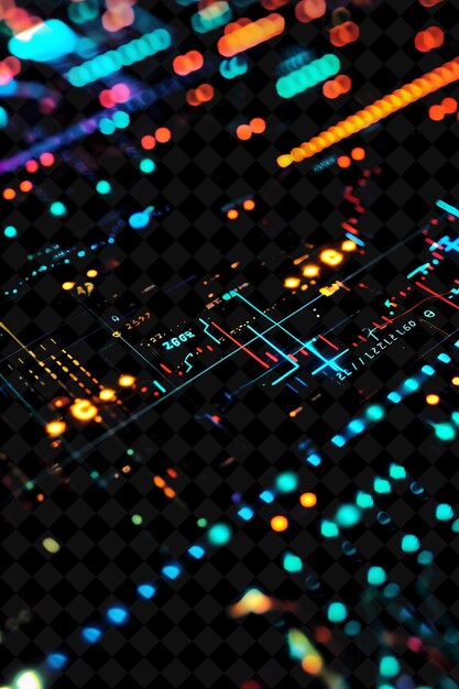 Lines of Trading Platforms Icons With Animated Glow in Onlin Creative Set Neon Color Y2K Collection